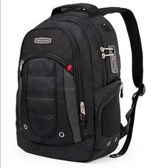 Brand New! Cross Gear Laptop Backpack With Combination Lock - Fits Laptops And Tablets Up To 15.6”! Features Anti-Theft, Airflow Back System, Organizer Pocket, Open Viewing Compartment & Organizer Compartment Pocket. Practical Black Backpack With Zipper Pocket, Black Practical Backpack With Zipper Pocket, Black Anti-theft Bags For Commuting, Practical Black Anti-theft Bags, Multifunctional Black Bag For Back To School, Multifunctional Black Bags For Back To School, Durable Practical Black Backpack, Durable Black School Bags, Casual Black Durable Bags