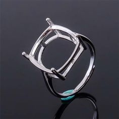 Sterling Silver Ring Settings, 925 Silver Square Ring Head, Four Prong Ring setting with Claw, Square Bezel Ring Band,Ring Base 5mm 6mm 7mm material: Sterling Silver, S925 Silver, Solid Silver, Silver size: for main stone size 5*5mm 6*6mm 7*7mm 8*8mm 9*9mm 10*10mm 11*11mm 12*12mm 13*13mm 14*14mm 15*15mm NOTE: gemstone not included, photo with gemstone effect is only for reference. This item is made in China Prong Ring Setting, Prong Ring, Ring Settings, Square Ring, Bezel Ring, Square Rings, Ring Setting, Ring Band, Band Ring