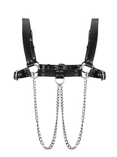 Introducing the iconic Bulldog harness - a bold and robust accessory that exudes both style and strength. Adorned with detachable chains, this versatile piece can be worn with buckles facing front or back, offering multiple styling options. Make a statement with the Bulldog - the ultimate fusion of fashion and power. 7 Days Name, Body Harness, Black Hardware, Top Grain Leather, Burgundy Color, Vegetable Tanned Leather, Burgundy Red, Black Silver, Wrinkles