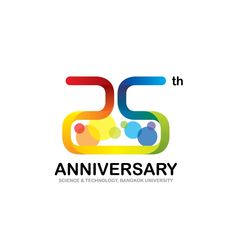 the 25th anniversary logo for science and technology