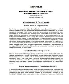 a white paper with black writing on it that says,'george washington carver management and government