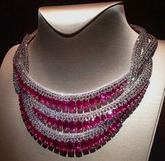 Van Cleef Arpels Necklace, Chopard Necklace, Ruby And Diamond Necklace, Van Cleef And Arpels Jewelry, Van Cleef And Arpels, Fine Diamond Jewelry, Ruby Jewelry, Olivia Palermo, Fabulous Jewelry