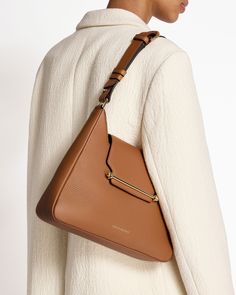 Strathberry - Multrees Hobo - Tan The Collection, Casual Chic, Clogs, Leather Straps, Turning, Everyday Wear, Turn Ons, Shoulder Bag, Bar