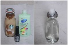 three different types of hand sanitizers are shown