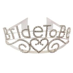 Description: Introducing our exquisite Bridal Crown Letter Bride to be Crown Faux Crystal Headband, the perfect accessory to add a touch of glamour to your special day. This stunning rhinestone crown is exclusively crafted for women and girls, making it the ideal choice for weddings, parties, gatherings, or even daily outings. Made with high-quality silver, this princess crown features curved ends for a comfortable and secure fit. The headpiece also includes pin loop on both ends for added secur Bridesmaid Hair Jewelry, Bridesmaid Hair Accessories, Rhinestone Crown, Crystal Headband, Glamorous Style, Rhinestone Bridal, Bridal Crown, Wedding Hair Accessories, Hair Jewelry