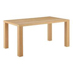 a wooden table on a white background