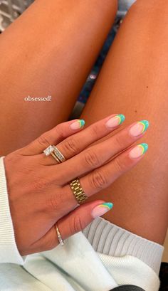 Summer Nails With Tips, Nails Ideas For Summer 2024, Sun French Tip Nails, Cute Nail Ideas Back To School, Simple Europe Nails, Summer Nails 2024 Acrylic, Europe Trip Nail Ideas, Recruitment Nails Sorority, Beach Day Nails