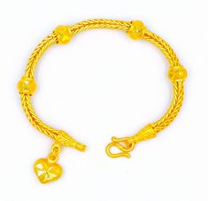 This Shop has a Special Free Gift (Chain) for Every Order. 😊🙏 Item: 1 x Bracelet For: Women Type: GOLD PLATED over Brass, Nickel free Gold Purity: 96.5% Surface: Sand matted Length: ~ 6 inches Width: ~ 3.4 mm Weight: ~ 13 g Color: Yellow Gold (slightly +/- from photo) ** 24K Gold Plated Jewelry ** Look like Solid Gold or Real Gold ** The weight is the same as Solid Gold ** Nickel free / No Allergic ** Free Gift (Chain) for Every Order. 😊🙏 Handmade from Thailand. Thai gold plating technic rea Yellow Bangle Bracelets For Ceremonial Occasions, Traditional Gold Bangle Chain Bracelet, Gold Bangle Charm Bracelet For Anniversary, Traditional Gold Jubilee Bracelet For Anniversary, Yellow Gold Bracelets For Anniversary Festivals, Yellow Gold Bracelets For Anniversary, Yellow Gold Bracelets For Anniversary And Festivals, Yellow Gold Bracelet For Anniversary And Festivals, Yellow Gold Bangle Bracelet For Festivals