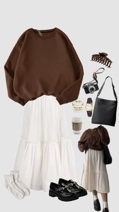 #outfit #modestfashion #fashion #style #styleinspo #inspo #ootd #modestoutfits #modest #skirt #cozy #churchoutfit #outfitinspo #vintage Brewery Outfit Fall, Brewery Outfit, Modest Girly Outfits, Modest Skirt, Modesty Outfits, Cute Modest Outfits, Muslim Outfits Casual, Modesty Fashion, Hijabi Outfits Casual