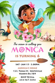 Moana Birthday Invitation Template Canva 3 Size 5in x 7in This is an editable Canva digital invitation Moana Editable Invitation, Moana Birthday Party Invitations Free, Moana 2nd Birthday Invitations, Moana 1st Birthday Invitations, Moana Invitation Card, Moana Birthday Invitation Template Free, Moana Invitation Template Free, Moana Birthday Party Theme Decorations