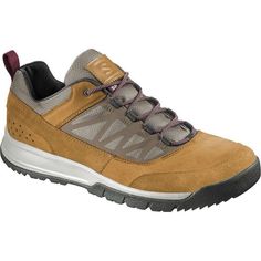 With a nod to retro style and modern technology for comfort and motion, the Instinct Travel from Salomon is the global traveller's ready for anything shoe. Waterproof Nubuck Leather Traditional Lace Up Closure For Customizable Fit Protective Heel Cap And Heel Pull Tab For Both Added Protection And Easy On And Off Sensifit Technology And Textile Lining Ensure A Snug Fit Injected Eva Midsole And Molded Foam Insole Provide The Utmost Comfort Payment Paypal Only Payment must be made within 3 days fr Adventure Low-top Sneakers With Cushioned Footbed, Functional Low-top Walking Shoes For Adventure, Low-top Sneakers With Cushioned Footbed For Adventure, Functional Brown Sneakers With Ventilation, Brown Functional Sneakers With Ventilation, Functional Hiking Walking Shoes With Rubber Sole, Functional Walking Shoes With Rubber Sole For Hiking, Functional Walking Shoes With Rubber Sole For Outdoor Activities, Functional Walking Shoes With Rubber Sole For Outdoor