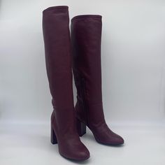 Agl Attilio Giusti Leombruni Soft Leather Boots In Maroon New From Nordstrom Size 8.5 Us/38.5 Eu Without Box Images Show Condition Product Details: Leather, No Appliqus, Solid Color, Zipper Closure, Round Toeline, Square Heel, Covered Heel, Leather Lining, Leather/Rubber Sole, Contains Non-Textile Parts Of Animal Origin. Soft Leather. Winter Knee-high Burgundy Boots, Burgundy Knee-high Winter Boots, Burgundy Knee-high Boots For Winter, Fall Burgundy Boots With Leather Lining, Chic Heeled Boots With Red Sole For Winter, Chic Winter Heeled Boots With Red Sole, Elegant Heeled Boots With Red Sole For Winter, Burgundy Closed-toe Winter Boots, Burgundy Closed Toe Boots For Winter