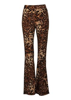 Give your look a little meow-wow and make any outfit pop when you rock these animal print flare pants! A bold leopard print amps up the must-have factor on these pants that look and feel fabulous. The pants are slim fit from the hip through the knee that flares to a bell bottom leg. Pull-on elastic waistband. Available in sizes S, M and L. Made out of 90% polyester and 10% spandex. Go ahead and walk on the wild side in a pair of these rad pants! Printed Flare Pants, New York Summer, Leopard Print Pants, Animal Print Outfits, Leopard Animal, Bell Bottom Pants, Fashion Wear, Flare Pants, Beautiful Fashion