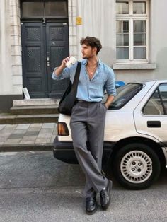 Look 80s, Money Men, Money Clothes, Mens Smart Casual Outfits, Herren Style, Classy Outfits Men, Mens Summer Outfits, Smart Casual Men, Mens Casual Dress Outfits