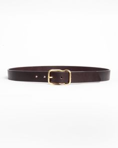 We've spent years designing our proprietary buckle, perfecting the fit, and sourcing the highest quality leather and hardware from U.S. based companies for our Signature Belt. Practical and timeless, each belt is hand sewn and finished in our Nashville studio using traditional techniques. Leather and buckle will patina over time. Due to the nature of leather and screen differences, your belt may look slightly different than what you see here. Handmade in Nashville, TN USA Guaranteed for life. Le Bridle Leather Belt With Brass Buckle For Everyday Use, Everyday Bridle Leather Belt With Brass Buckle, Everyday Bridle Leather Belts And Suspenders With Removable Belt, Bridle Leather Belts And Suspenders For Everyday Use, Business Belt With Brass Buckle In Bridle Leather, Classic Bridle Leather Belt Buckle, Classic Leather Belt Buckle With Antique Design, Business Leather Belts And Suspenders With Antique Buckle, Classic Leather Belts And Suspenders With Brass Buckle