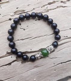 Shungite Green Jade Bracelet for Men /gift for husband healing stones black green bracelet office gifts gift under 30 dollars  #pendant #diyjewelry #macramejewelry #eastergift Black Jade Bracelets Gift, Green Jade Bracelet, Gulfport Ms, Silver Jewelry Diy, Green Bracelet, Stones Jewelry, Silver Jewelry Design, Wire Work Jewelry, Gemstone Cabochons