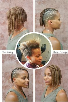 Mohawk With Shaved Sides Black Women, Braided Hairstyles With Shaved Sides Black Women, Mohawk With Locs Black Women, Starter Locs With Bangs, Shaved Side Locs Hairstyles, Locs Undercut Women, Asymmetrical Locs, Shaved Loc Styles For Women, Micro Locs With Shaved Sides