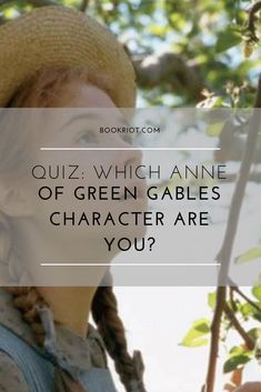 a woman with braids and a straw hat is looking up at the tree branches