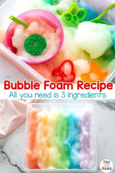 this bubble foam recipe is so fun and easy to make