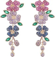 Free shipping on orders over $89. Shop EYE CANDY LOS ANGELES EYE CANDY LOS ANGELES Bloom CZ Floral Drop Earrings at Nordstromrack.com. Turn heads in these statement earring featuring glistening cubic zirconia accents. Multicolor Cubic Zirconia Earrings, Elegant Multicolor Cubic Zirconia Crystal Earrings, Plants Jewelry, Plant Jewelry, Art Nouveau Design, Clay Jewelry Diy, Statement Earring, Birthday Board, Dream Jewelry