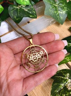 Excited to share this item from my #etsy shop: METATRON'S CUBE Gold Necklace | #SacredGeometry Necklace | Gold Flower of Life Pendant, #SeedofLife Charm, Geometric Spiritual Jewelry | #MetatronsCube Spiritual Rose Gold Metal Jewelry, Spiritual Metal Necklaces, Symbolic Star Of David Necklace For Gift, Spiritual Stainless Steel Necklaces With Large Pendant, Spiritual Stainless Steel Necklace With Large Pendant, Spiritual Stainless Steel Locket Jewelry, Adjustable Geometric Necklace For Gifts, Rose Gold Spiritual Necklace, Spiritual Stainless Steel Locket Necklace