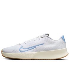 the nike air zoom low in white and light blue is on sale for $ 99