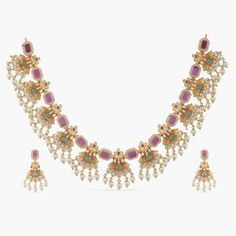 Buy Zeel Necklace Set | Indian Necklace Set Online - Tarinika Ornate Jeweled Necklaces For Festivals, Bohemian Stone Setting Necklaces For Festive Occasions, Bohemian Gold Necklace With Stone Setting, Bohemian Gold Necklaces With Stone Setting, Bohemian Festive Necklace With Stone Setting, Bohemian Jeweled Necklace For Celebration, Festive Jeweled Pendant Necklace, Bohemian Wedding Necklace With Jewels, Simple Sari