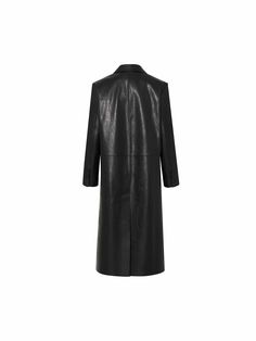 MO&Co. Women's Long Line Leather Coat Indulge in luxury with our overcoat. Crafted from comfortable and glossy faux leather, this coat features a straight and structured silhouette with padded shoulders and a single-button closure. With its chic and sophisticated design, it's the epitome of style and elegance. Features : - Structured straight-cut maxi silhouette- Padded shoulder, classic lapel collar- Single-breasted, side flap pockets Code: MBD1OVC007The back length of size S is 116cmMATERIALS Modern Outerwear With Hidden Button Closure For Evening, Modern Evening Outerwear With Hidden Button Closure, Sleek Leather Outerwear For Evening, Modern Evening Outerwear With Lapel Collar, Sleek Leather Evening Outerwear, Sleek Winter Leather Jacket With Button Closure, Sleek Leather Outerwear With Hidden Button Closure, Luxury Long Leather Workwear Jacket, Elegant Single Breasted Long Leather Jacket