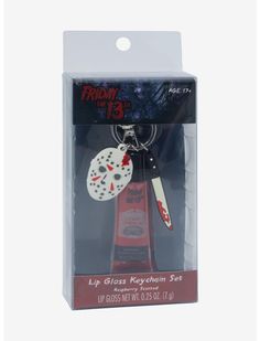 Friday The 13th Lip Gloss Key Chain Set | Hot Topic Horror Accessories, Horror Items, Candy Haul, Diy Bookshelf Plans, Witch In The Woods, Basic Accessories, Diy Bookshelf, Bookshelf Plans, Hot Topic Jewelry