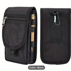 New! Black Men's Large Capacity Wallet And Phone Pouch - Multi-Purpose Tool Holder And Card Holder - Belt Loop Pouch - Ideal Gift For Men. Material: Nylon. Measures: 7.9”H X 4.3”W X 2”D Smart Wallet, Flip Phone, Cell Phone Purse, Men's Belt, Belt Pouch, Wallet Organization, Phone Pouch, Mobile Phone Bag, Waist Bags