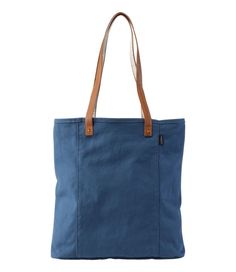 A classic market tote for errands or every day, in lightweight yet rugged canvas. We designed it with innovative leather handles so it's 100% machine washable. 60% recycled cotton, 40% cotton. Washed canvas fabric. Leather handles with grosgrain ribbon backing. Machine wash cold separately, no agitator, line dry. Single main compartment. One zippered pocket inside. Entirely machine washable, so you can use it daily without worry. Easy to carry by hand or over your shoulder. Imported. | Leather-H Everyday Coated Canvas Bag With Reinforced Handles, Coated Canvas Bag With Reinforced Handles For Everyday Use, Everyday Bag With Reinforced Handles In Waxed Canvas, Everyday Canvas Shoulder Bag With Reinforced Handles, Canvas Shoulder Bag With Reinforced Handles For Everyday Use, Casual Double Handle Waxed Canvas Bag, Casual Canvas Bag With Canvas Lining For Everyday, Everyday Canvas Bag With Duck Canvas Lining, Double Handle Cotton Canvas Bag For Travel