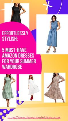 Effortlessly Stylish: 5 Must-Have Amazon Dresses for Your Summer Wardrobe Wardrobe Inspiration, Style Statement, Travel Outfit