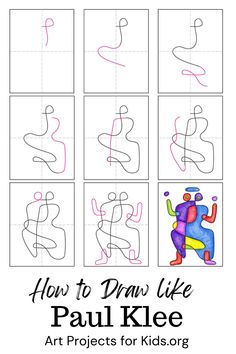 how to draw like paul kile art projects for kids