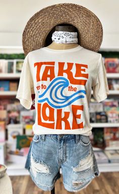 Lake Day, Graphic Tshirt Design, Toddler Clothing, Brick And Mortar, Baby And Toddler, Wakeboarding, Camping Shirt, Mode Inspiration