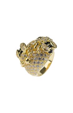 Enamel and CZ pavé decorate a domed ring featuring a pair of honey bees for a statement-making finish. Goldtone plate/cubic zirconia Imported Dome Ring, Honey Bees, Domed Ring, Keep Jewelry, Kenneth Jay Lane, Honey Bee, Womens Jewelry Rings, Rings Statement, Jay