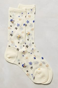 Dr Mundo, Sheer Socks, Blue Stars, Socks And Tights, Vixx, Cool Socks