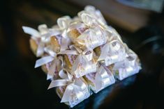 a bunch of candy sitting on top of a table