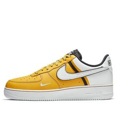 Nike Air Force 1 Low '07 LV8 'White Yellow' CI0061-700 (AF1/SNKR/Skate/Casual/Low Top/Colorblock) Yellow Urban Skate Shoes For Sports, Nike Air Force 1 Urban Style White Sole, White Nike Air Force 1 For Streetwear, Nike Air Force 1 Urban Sports Shoes, Nike White Dynamic Custom Sneakers, Nike Air Force 1 Casual Skateboarding Shoes, Urban Style Nike Air Force 1 For Sports, Nike Air Force 1 Casual Shoes For Skateboarding, Yellow Custom Sporty Sneakers For Skateboarding