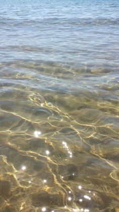 the water is so clear that it appears to be crystal