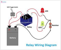 the relay wiring diagram shows how to wire up an electrical device and what it should be used