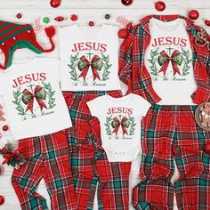 Jesus Is The Reason Christmas Shirt, Family Christmas Sweatshirt, Christmas Family Matching Shirts, Christmas Coquette T-Shirt TSHIRT INFO: ☁️ 100% cotton ✅ Loose fit 🧶 Sewn-in label 👌 Runs true to size DESIGN INFO: ▪️ Design is being implemented as DTF Technologies ▪️ There may at times be a slight difference between real and perceived colors of an item due to the nature of an item or resolution of a screen. CARE INSTRUCTIONS: ▪️ Wash inside out in cold water ▪️ Hang dry or dry on low heat, h Catholic Christmas, Family Matching Shirts, Christmas Coquette, Info Design, Sweatshirt Christmas, Christmas Family, Jesus Is, Matching Shirts, Family Matching