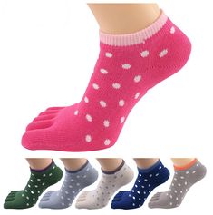 PRICES MAY VARY. MATERIAL - Made of very high quality cotton,look good and feel better,the most comfortable socks you will ever wear SIZE - Free size,perfect fit for women with size 7-11 (US),they are easy to put on and designed to conform snugly to feet STYLE - Five full toe design,stop your toes rubbing together when you exercise,help to prevent feet from getting blisters PACKAGE - Sold as a 5/6 pair pack,with 5/6 different colors as picture show,mixed color is good choice for your daily wear Toe Socks For Women, Women Socks Fashion, Running Pack, Socks Ankle, Casual Blazer Women, Summer Sock, Toes Designs, Comfortable Socks, Sock Packs