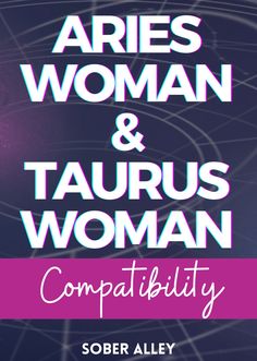 the book cover for aries woman and libra woman