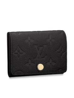 Gender: Women   Brand: LOUIS VUITTON   Product Name: Business Card Holder Monogram Embossed Leather Black   Bags Alora Code: 49771758   Color: black   Composition: Cowhide Leather   Origin: France   Features:  Flapfold 1 card slot    Designer Style ID M58456 Black Business Card, Leather Card Wallet, Business Card Holder, Cross Bag, Black Business, Black Leather Bags, Timeless Handbag, Business Card Holders, Designer Style