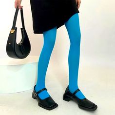 Brand New In Sealed Bags Msrp $35-40 Bold Turquoise Blue Fashion Statement Stockings Wear To Work Or Out Anywhere One Size Fits: 88 Pounds To 155 Pounds And Height From 150-178 ( 4”9 To 5”10) Shoe Size Us 4-10 Approximately 6o Denier Hosiery 2 Seams On Behind 1 Seam Front Gusset Medium To High Waist Velvet Y Soft Available In Other Colors In Our Shop Bundle Two For Auto 10% Off Same Or Next Day Shipping Tags May Include For Exposure Aurora Stockings Winter Summer Spring Fall Sweetheart Strawberry Sundae Love Valentines Valentine Dream Flowers Premium Liquid Gel Ink Callie Rendez French Canadian Ultra Soft Body Tights Support Strong Durable Light Compres Blue Thigh High Tight Legwear, Tight Thigh High Blue Legwear, Trendy Thigh-high Blue Tights, Blue Fitted Trendy Tights, Blue Footless Tights, Trendy Blue Leggings For Spring, Trendy Blue Spring Leggings, Casual Blue Stretch Tights, Casual Stretch Blue Tights