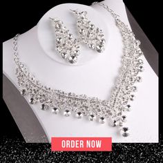 This Crystal Beads Jewelry Sets fashion suit is made of good quality alloy, which is comfortable and adjustable and fit for many sizes, stylish design, the crystal jewelry for women makes you more elegant. Crystal jewelry set is suitable for various occasions like party, wedding, outfit, prom, night out, birthday and s Outfit Prom Night, Elegant Crystal Jewelry, Beaded Bridal Jewelry, Crystal Beads Jewelry, Crystal Bead Jewelry, Belly Dance Outfit, Pearl Statement Necklace, Dance Outfit, Crystal Jewelry Sets