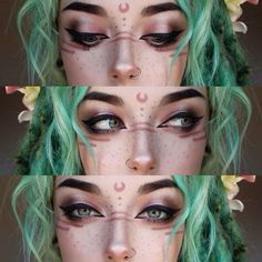 Nem Halloween Makeup, Viking Makeup, Witchy Makeup, Halloweenský Makeup, Halloween Make-up Looks, Witch Makeup, Ren Fest, Cool Makeup Looks