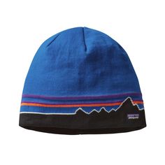 Patagonia's Beanie Hat is a year-rounder that has all the warmth you need for an epic day of backcountry skiing along with the flair to fit right in when you mosey on up to the bar afterward. The clean lines and soft 100% recycled polyester fabric make it the perfect companion for warming up on a chilly morning of bouldering, or you can slide it under a helmet or hood when the summit ridge beckons. With its tight knit, this lightweight and stuffable beanie provides all-day, no-itch warmth and co Patagonia Beanie, Mens Beanie Hats, Outdoor Cap, Mens Beanie, Outdoor Hats, Hat Stands, Recycled Polyester Fabric, Polyester Yarn, Knit Hat