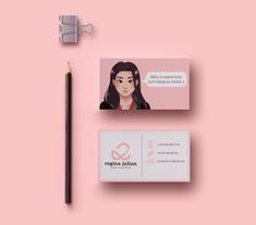 the business card is designed to look like an avatar from disney's princess poca