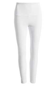 The look of your favorite skinny jeans meets the comfort of stretchy leggings, while a high waist adds just the right amount of control and a perfect fit. Pair them with loungewear on the weekends or dressier pieces for a night out on the town. 28" inseam; 9" leg opening; 11" front rise; 15" back rise (size Medium) Pull-on style 95% cotton, 5% spandex Machine wash, line dry Imported Hosiery High Waist Denim, Stretchy Leggings, Denim Leggings, High Waisted Denim, Hosiery, Night Out, High Waist, Lounge Wear, Perfect Fit